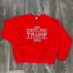 TRUMP Keep America Great 2020 Red Sweatshirt Size XL